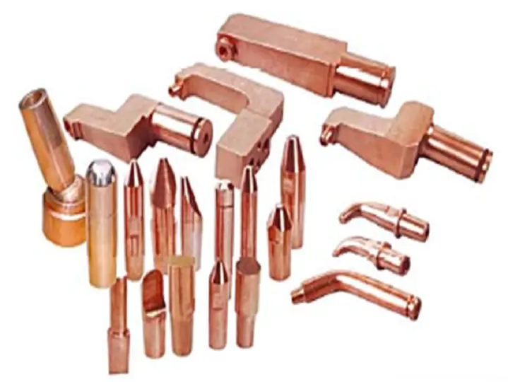 Spot welding electrodes used in automotive and industrial welding applications